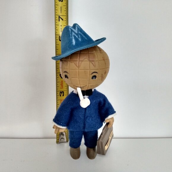 Vintage German Trade Fair Mascot Doll Globe Head Leipziger Messe - Picture 8 of 8